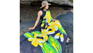 New Design Sarongs Pareo Rayon Unique Hand Painted Originally Made in Bali